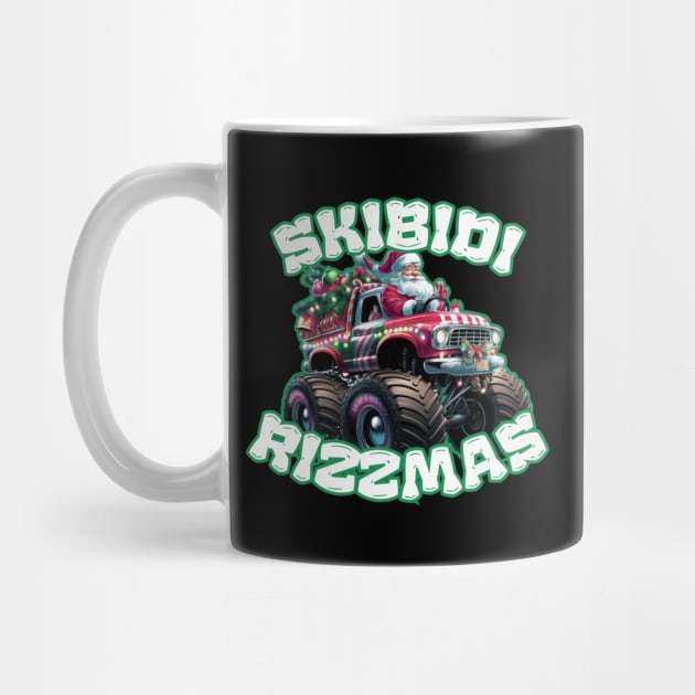 Skibidi Rizzmas Monster Truck by Creatifly Graphic Tees